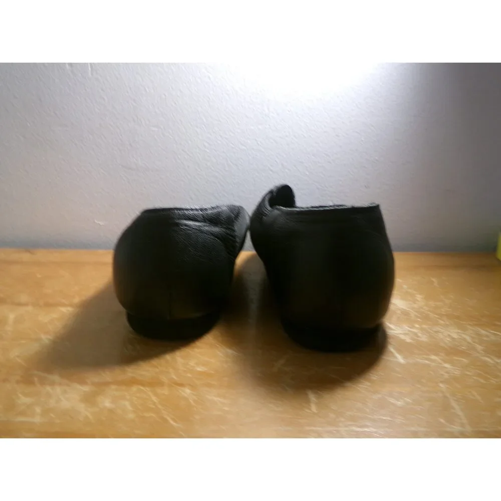 Pre-Owned Dance Jazz Shoes So Danca JZ43 Child 4W Black Pull On Leather Split